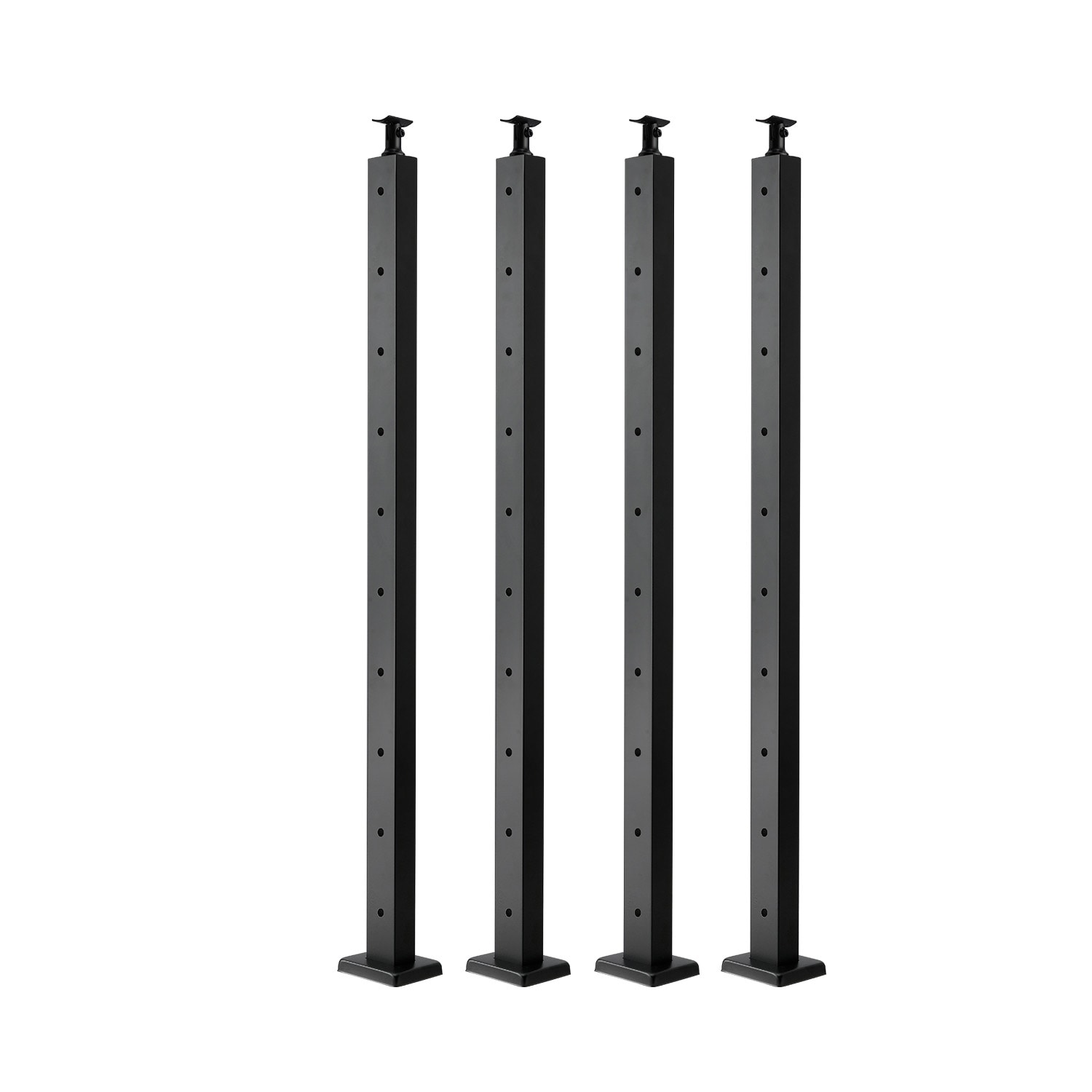 Cable Railing Post For Deck Horizontal Stainless Steel Black_voghion.com
